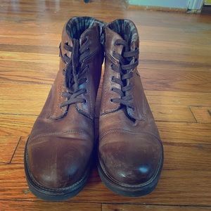 Alfani Men’s Jack Leather Cap Toe Ankle boot